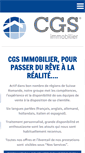 Mobile Screenshot of cgs-immobilier.ch